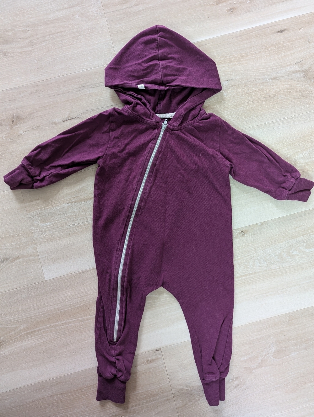 Mini Mioche Biker Romper in Plum